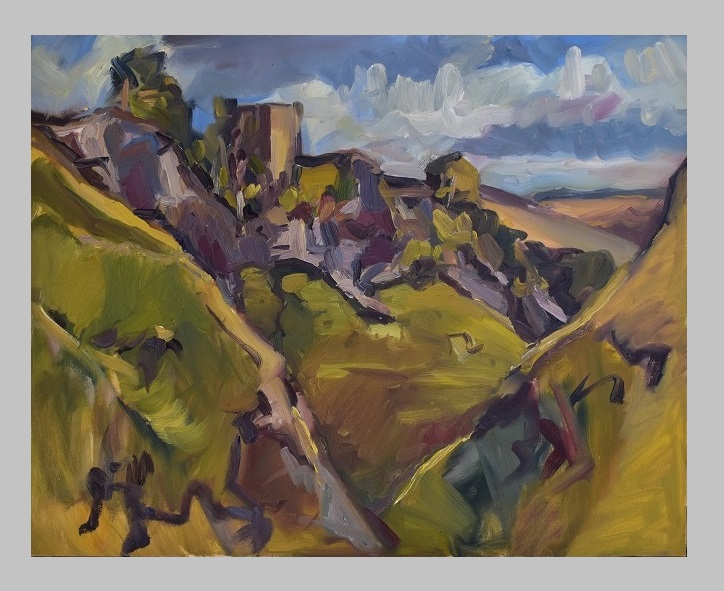 View hills and castle